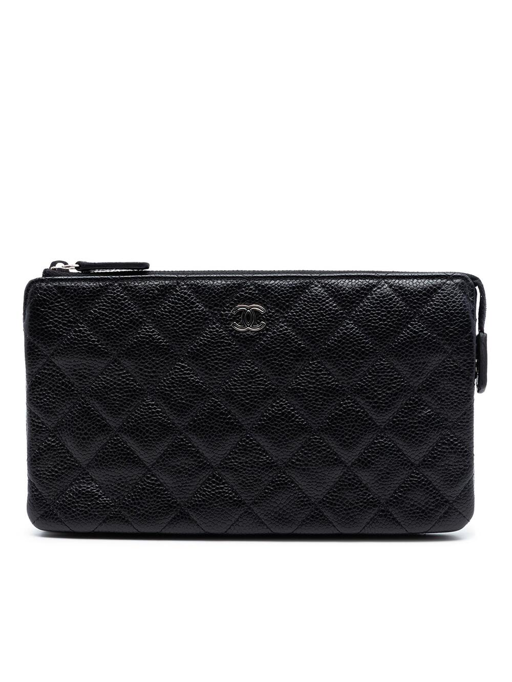 Chanel Small Cc Quilted Caviar Zip #284451C11B